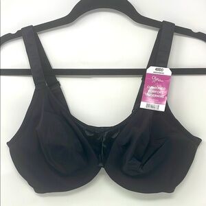 Olga Women's Black Underwire Bra Size 40DD Brand New W/Tags